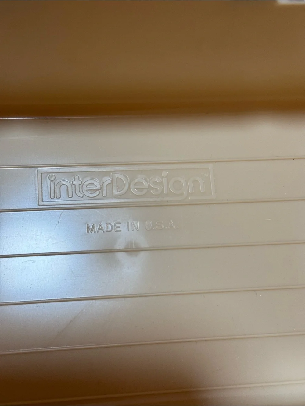 Retro‎ 70s Plastic Recipe Index Card Holder Box Tan Interdesign USA MADE